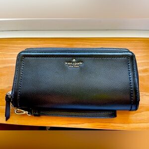 Kate Spade double zip wristlet wallet